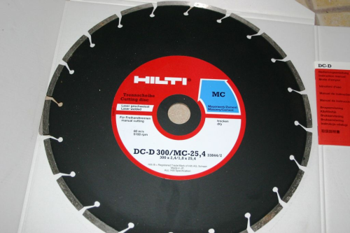 300er MC Diamantblatt Diamant Trennscheibe von HILTI DC-D 300 MC