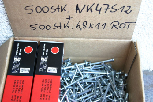 X-NK 47 S12 Nägel 300 Stk. + 300 rote Patronen von HILTI