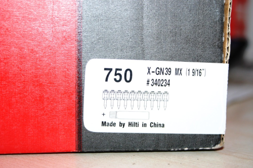 X-GN 39 MX 750 Stk. Nägel von orig. HILTI  für das GX 3 , GX 100 , GX 100-E ,GX 120 und GX 120-ME