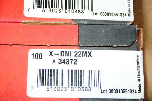 X-DNI 22 MX Nägel 500 Stk. + 500 gelbe Patronen von HILTI