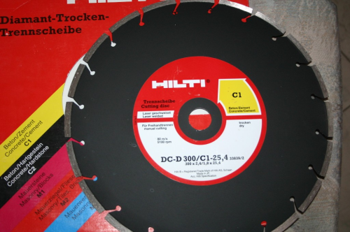 300er C1 Diamant Trocken-Trennscheibe von HILTI DC-D 300/C1-25,4
