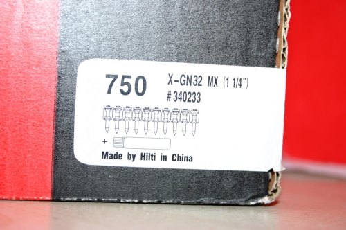 X-GN 32MX 32mm Nägel HILTI für GX100 GX 120 und GX 120-ME GX 100-E 100 Stk 