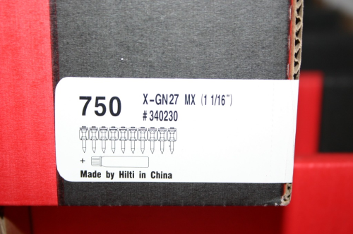 X-GN 27 MX 750 Stk. Nägel von HILTI  für das GX 3 , GX 100 , GX 100-E ,GX 120 und GX 120-ME
