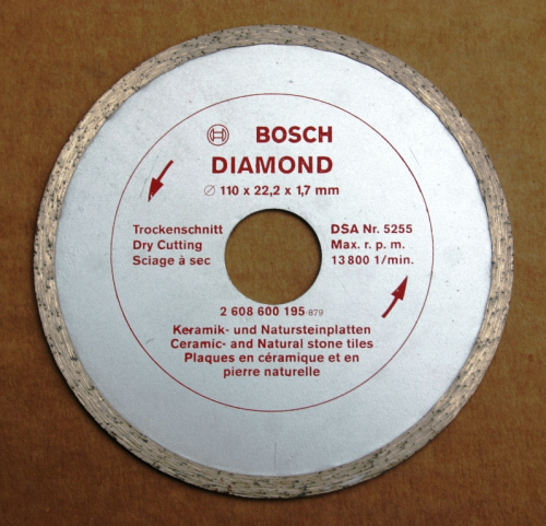 110er Diamant Trocken-Trennscheibe von Bosch